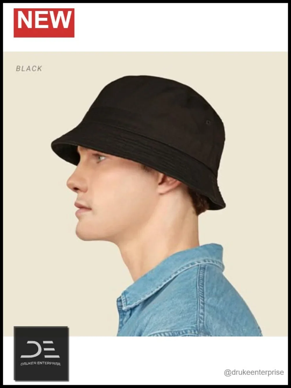 Adjustable Bucket Hat - UPF 50+ Sun Protection Cotton Boonie